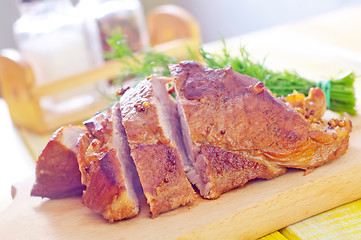 Image showing baked meat