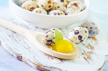 Image showing quail eggs