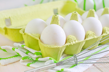 Image showing raw eggs