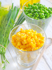 Image showing corn and peas