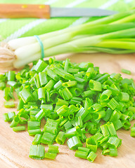 Image showing green onion