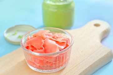 Image showing ginger with wasabi