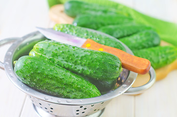 Image showing cucumbers