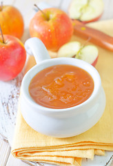 Image showing apples and jam