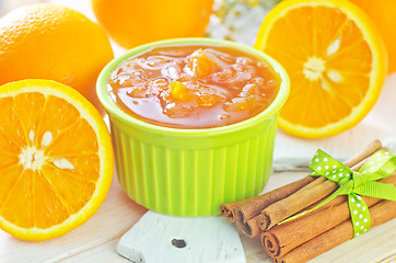 Image showing jam and oranges