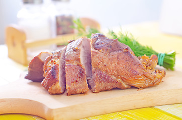 Image showing baked meat