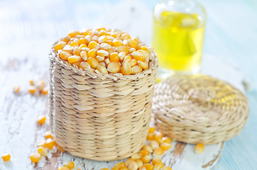 Image showing corn and oil