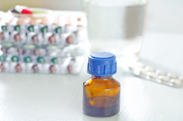 Image showing bottle, tablets and capsules