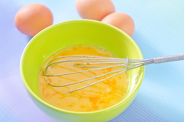 Image showing raw eggs