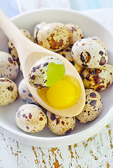 Image showing quail eggs