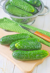 Image showing cucumbers