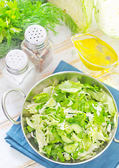 Image showing salad from cabbage