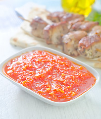 Image showing sauce for kebab