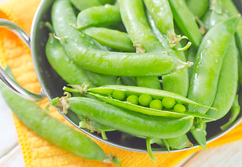 Image showing green peas