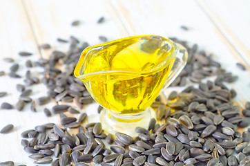 Image showing sunflower oil