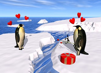 Image showing penguin lovers