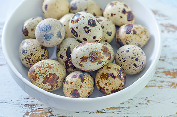 Image showing quail eggs