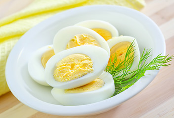 Image showing boiled eggs