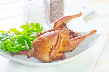 Image showing baked quail