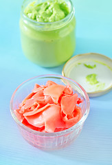 Image showing ginger with wasabi