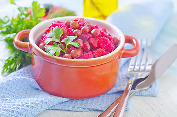 Image showing salad with beet