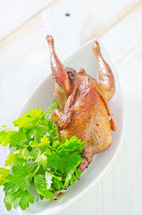 Image showing baked quail