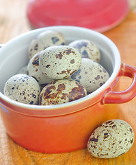 Image showing quail eggs