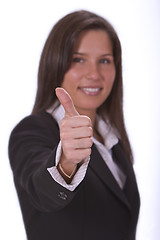Image showing Optimistic businesswoman