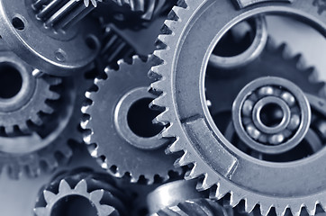 Image showing gears,nuts and bolts