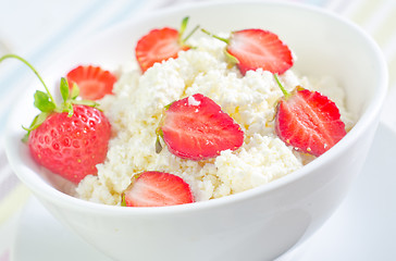 Image showing sweet cottage with strawberry