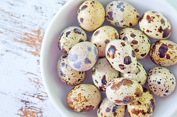 Image showing quail eggs