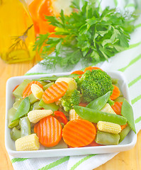 Image showing raw vegetables, mix vegetables
