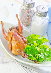 Image showing baked quail