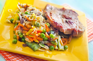 Image showing vegetables with meat