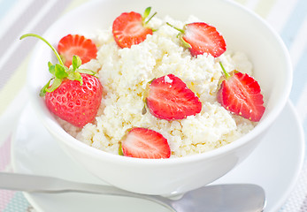 Image showing sweet cottage with strawberry