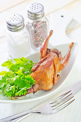 Image showing baked quail