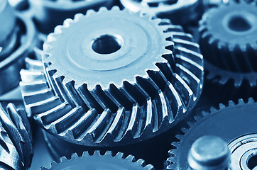 Image showing gears,nuts and bolts