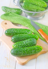 Image showing cucumbers