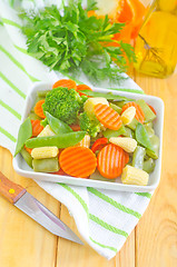 Image showing raw vegetables, mix vegetables