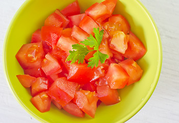 Image showing salad from tomato