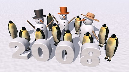 Image showing New Year 2008