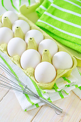 Image showing raw eggs