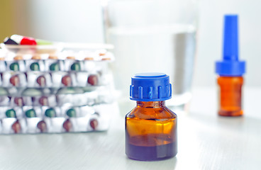 Image showing bottle, tablets and capsules