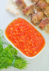 Image showing sauce for kebab