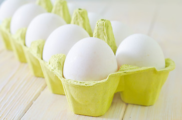 Image showing raw eggs