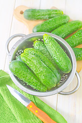 Image showing cucumbers