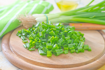 Image showing green onion