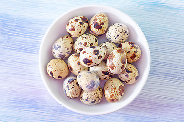 Image showing quail eggs