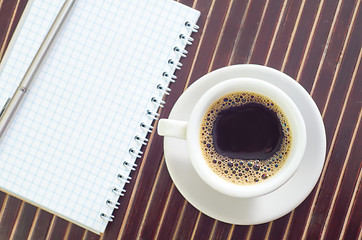 Image showing coffee and note