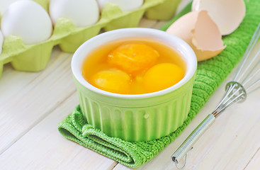 Image showing raw eggs